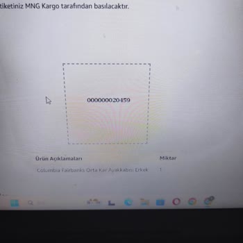 Amazon Com.tr MNG Kargo İade Kodu Sorunu