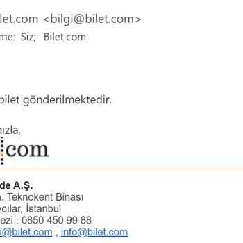 Bilet.com QR Barkodlu Bilet Göndermeme Problemi