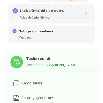 hepsiJET Eksik Ürün Geldi