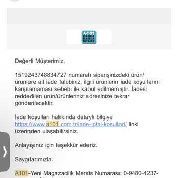 A101 İade Sürecinde Yaşanan Sorunlar Ve Mağduriyet