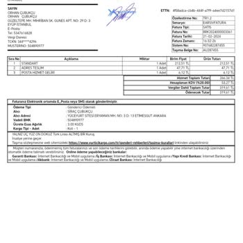 Yurtiçi Kargo Eryaman Anka Şubesi Pahalı Ürünümü Başka Şahısa Verdi.