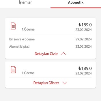 Vodafone İzinsiz Mobil Ödeme