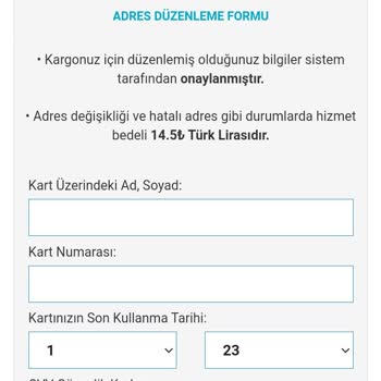 PTT Kargo PTT Yanlış Adres Bilgisi Adı Altında Hesaba Para Geçirmek İsteme