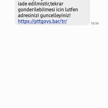 PTT Kargo PTT Yanlış Adres Bilgisi Adı Altında Hesaba Para Geçirmek İsteme