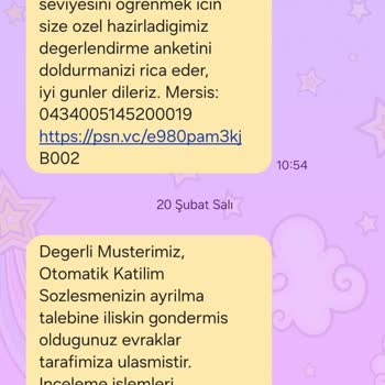 Türkiye Hayat Emeklilik BES Ayrılma Talebi Problemi