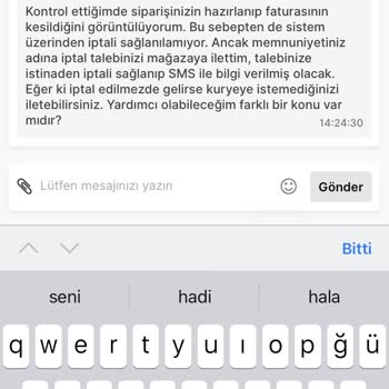 Migros Sanal Market Hızlı Teslimat 1 Buçuk Saat Geçti Hala Getirmedi