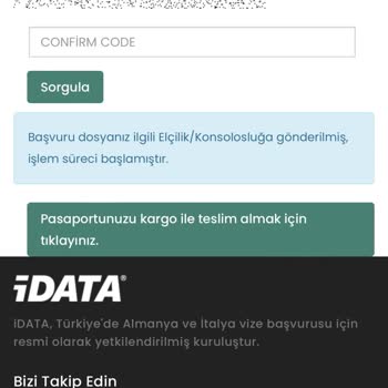 Almanya Başkonsolosluğu İData Ankara'dan Yaptığım Almanya Vize Başvurum Sonuçlanmadı