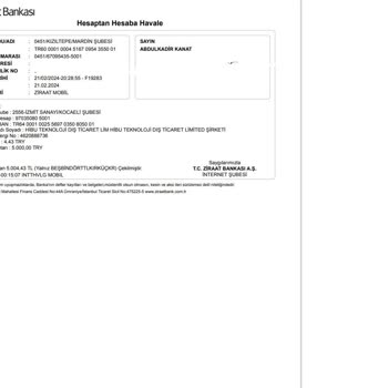 Hibu Teknoloji Yanlışlıkla Gönderilen Ödeme Geri Alınamıyor