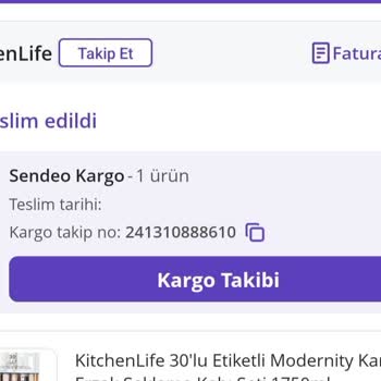 N11 - Kitchenlife Ortada Olmayan Ürün Sipariş