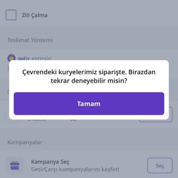 Getirçarşı Hizmet Veremiyor İnsanları Oyalıyor! Kurye Yok!