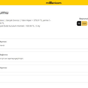 Millenicom 2 Haftadır Kurulum Yapılmıyor