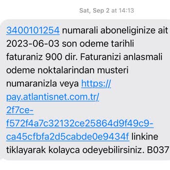 AtlantisNet Atlantis Net Hizmet Almadan Fatura Devam Ediyor