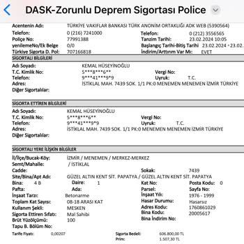 VakıfBank DASK Yaptırıp Eksik Bilgi Bırakıyor Ve Muhatap Yok.