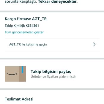 AGT Kurye (aynigunteslim.com) AGT Kargonun Kargoyu Teslim Edememesi