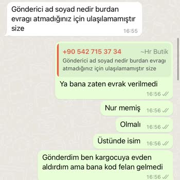 H&R Butik Değişim İçin Gönderdiğim Ürünün Yerine Ürün Göndermediler,