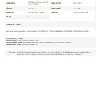 VakıfBank 'Kazandıran Tarife' Ücret Kesintisi Ve İade Talebi