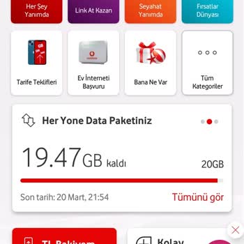Vodafone Paketime Dahil Olan Hediye İnternetim Hattıma Yüklenmiyor