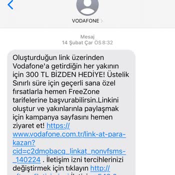 Vodafone' Un Mesaj Göndermesine İznim Yok Ama Her Gün Mesaj Atıyor