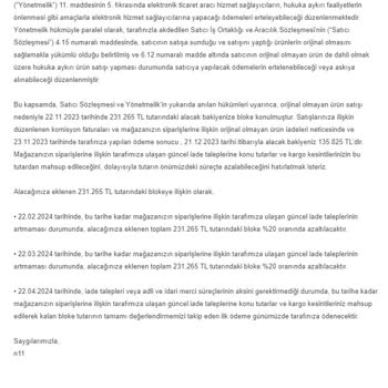 N11 Mağazam Dan Satılan Ürünlerin Parasını Alamıyorum