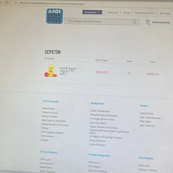 A101 Adı Altında Yaşanan Online Alışveriş Hayal Kırıklığı