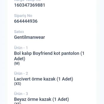 Gentilbutik Gentil-Man Mağazası Doğru Ürün Göndermiyor.