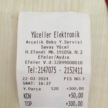 Arçelik Servis İade Almadı