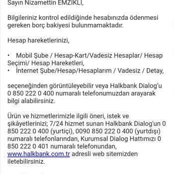 Halkbank Açık Hesap Borcu Ödedik Hala Borç Çıkıp Geliyor