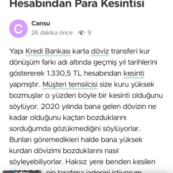 Yapı Kredi'de Beklenmedik Kesinti Sorunu