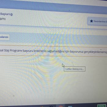 Kariyer Kapısı Ulusal Staj Başvurusu