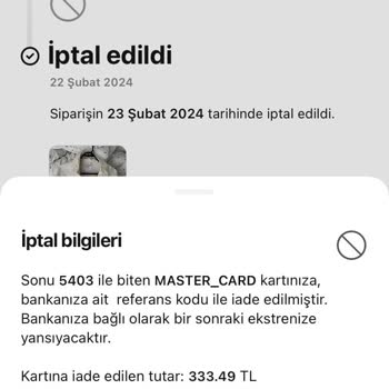 Gardrops Para İadesi Yapılmadı