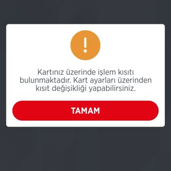 Ziraat Bankası Kredi Kartı İşlem Kısıtı