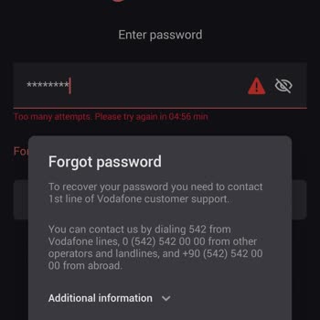 Vodafone Güvenli Depo Şifremi Değiştiremiyorum