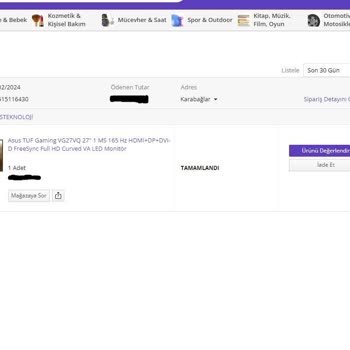 N11 Ürün Değişim Problemi Hakkında (204515116430)