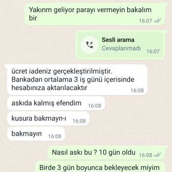 YKMkitap Üç Haftalık İade Sürecinde Yaşanan İletişim Sorunları