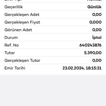 Akbank Yatırımcı Ertesi Güne Emir Verme İptali