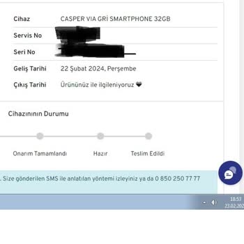 Casper Via Casper Telefonlar Kalitesiz Müşteri Hizmetleri Sıfır