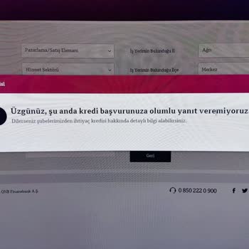 QNB Finansbank Kredi Başvuru Hatası