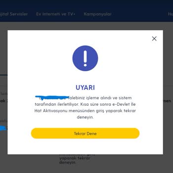 Turkcell E Devlet Aktivasyonu Yapılamıyor. Çözüm Sunulmuyor.
