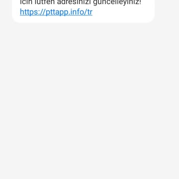 Gelen SMS Bilgilendirmesi