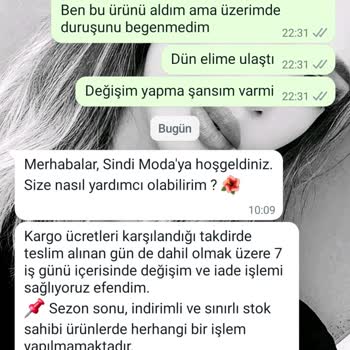 Sindimoda İndirimli Ürün Hayal Kırıklığı