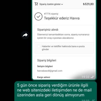 Ern Silverdan Sipariş Ettiğim Kolye 14 Gündür Kargoya Verilmedi.
