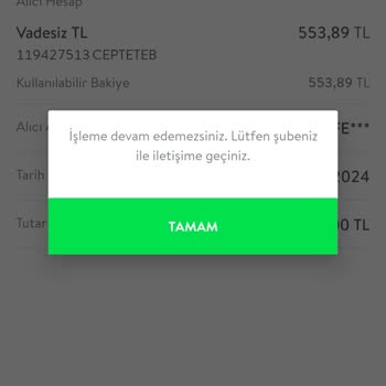 TEB Havale EFT Sorunu