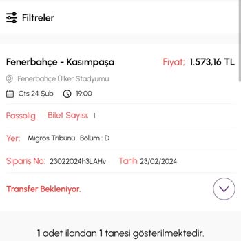 Biletalsat.com Fenerbahçe Kasımpaşa Maç Bileti