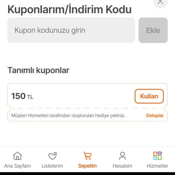 Hepsiburada 3000 TL Değerinde Kuponumu Yatırmadı