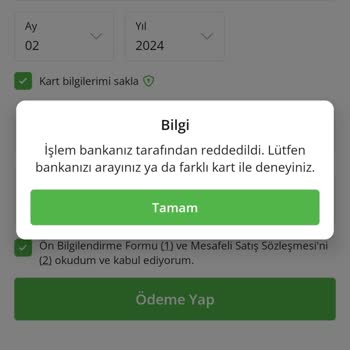 Ziraat Bankası Online Alışveriş Yapamıyorum