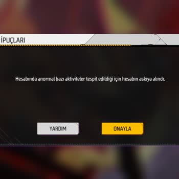 Garena Free Fire Ban Sorunu