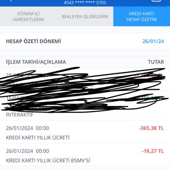 İş Bankası Kredi Kart Aidat Ücreti
