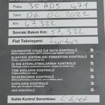 Fiat Garantisi Devam Eden Aracımın Arızalı Parçasının Garantiye Girmemesi