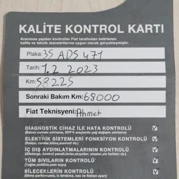 Fiat Garantisi Devam Eden Aracımın Arızalı Parçasının Garantiye Girmemesi