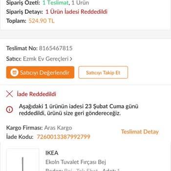 Trendyol Kalitesiz Ürün Ve İade Sorunu